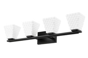 Z-Lite - 7514-4V-MB - Four Light Vanity - Annalise - Matte Black