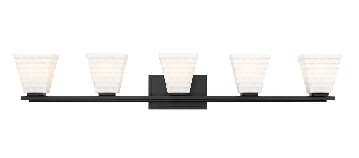 Z-Lite - 7514-5V-MB - Five Light Vanity - Annalise - Matte Black