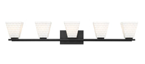 Z-Lite - 7514-5V-MB - Five Light Vanity - Annalise - Matte Black
