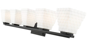 Z-Lite - 7514-5V-MB - Five Light Vanity - Annalise - Matte Black