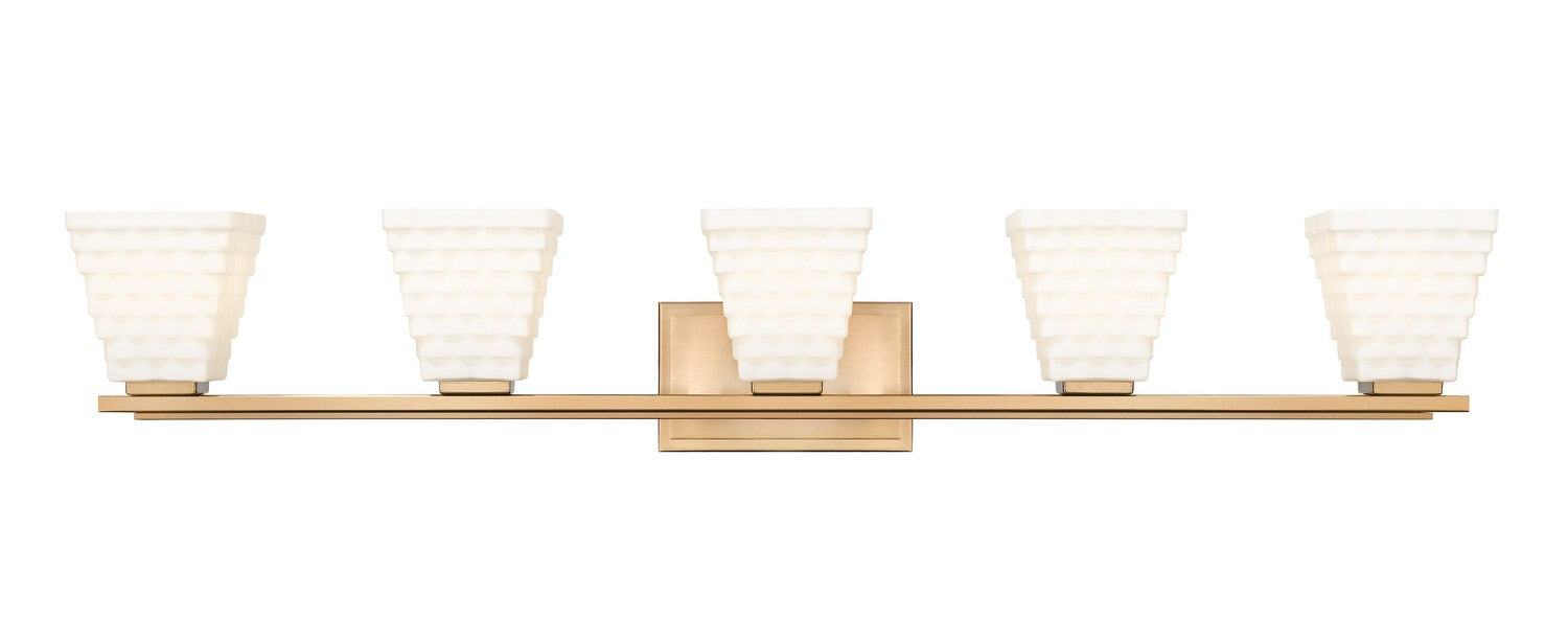 Z-Lite - 7514-5V-MGLD - Five Light Vanity - Annalise - Modern Gold