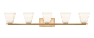 Z-Lite - 7514-5V-MGLD - Five Light Vanity - Annalise - Modern Gold