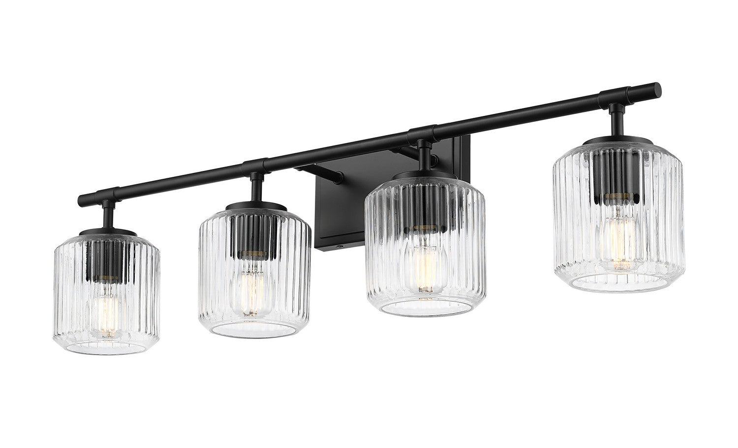 Z-Lite - 7515-4V-MB - Four Light Vanity - Landon - Matte Black