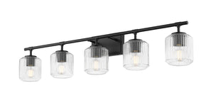 Z-Lite - 7515-5V-MB - Five Light Vanity - Landon - Matte Black