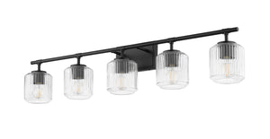 Z-Lite - 7515-5V-MB - Five Light Vanity - Landon - Matte Black