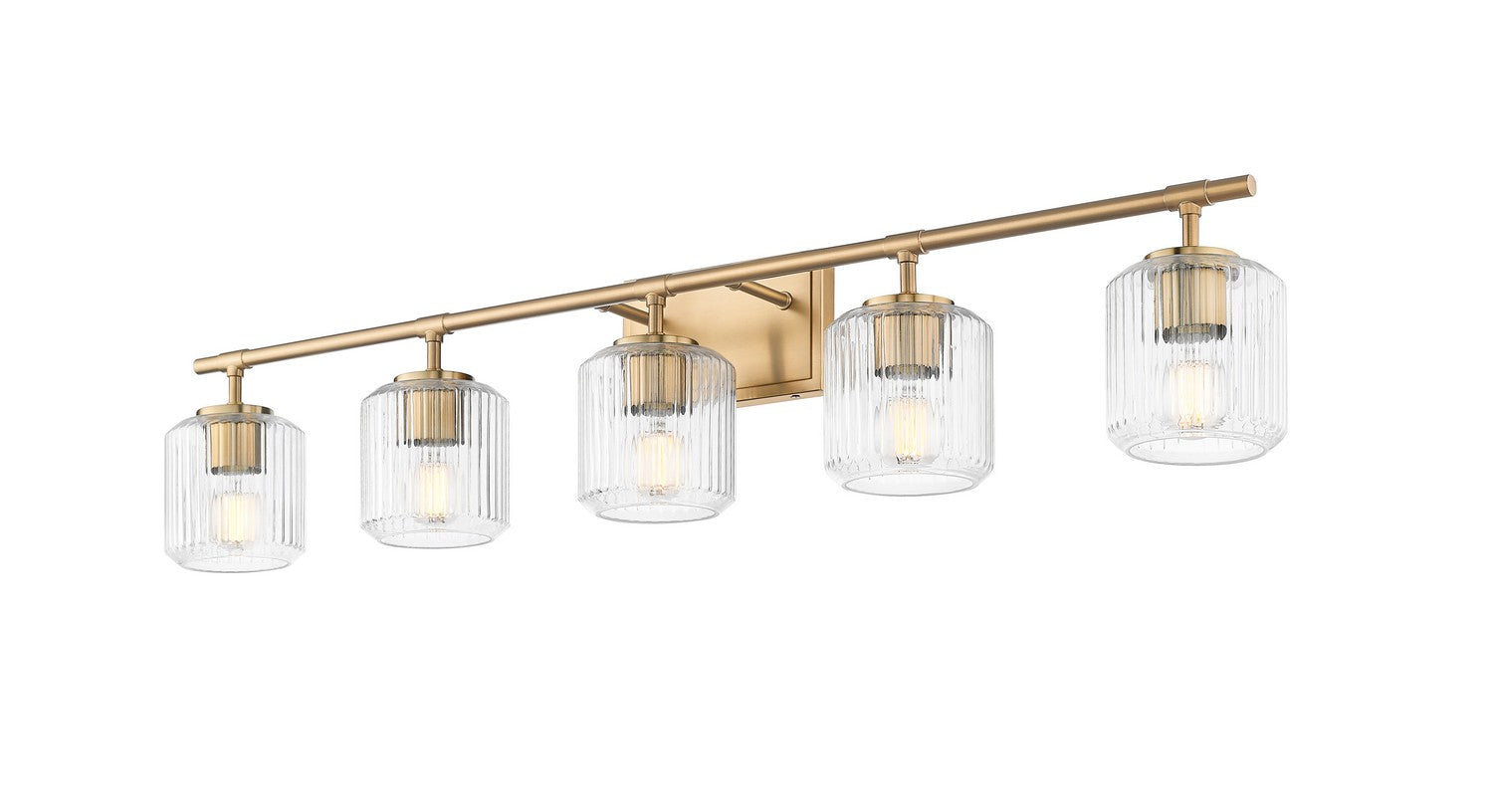 Z-Lite - 7515-5V-MGLD - Five Light Vanity - Landon - Modern Gold