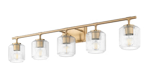 Z-Lite - 7515-5V-MGLD - Five Light Vanity - Landon - Modern Gold