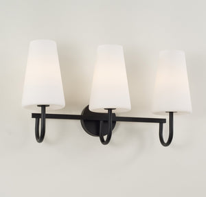 Capital Lighting - 155231MB-550 - Three Light Vanity - Averitt - Matte Black