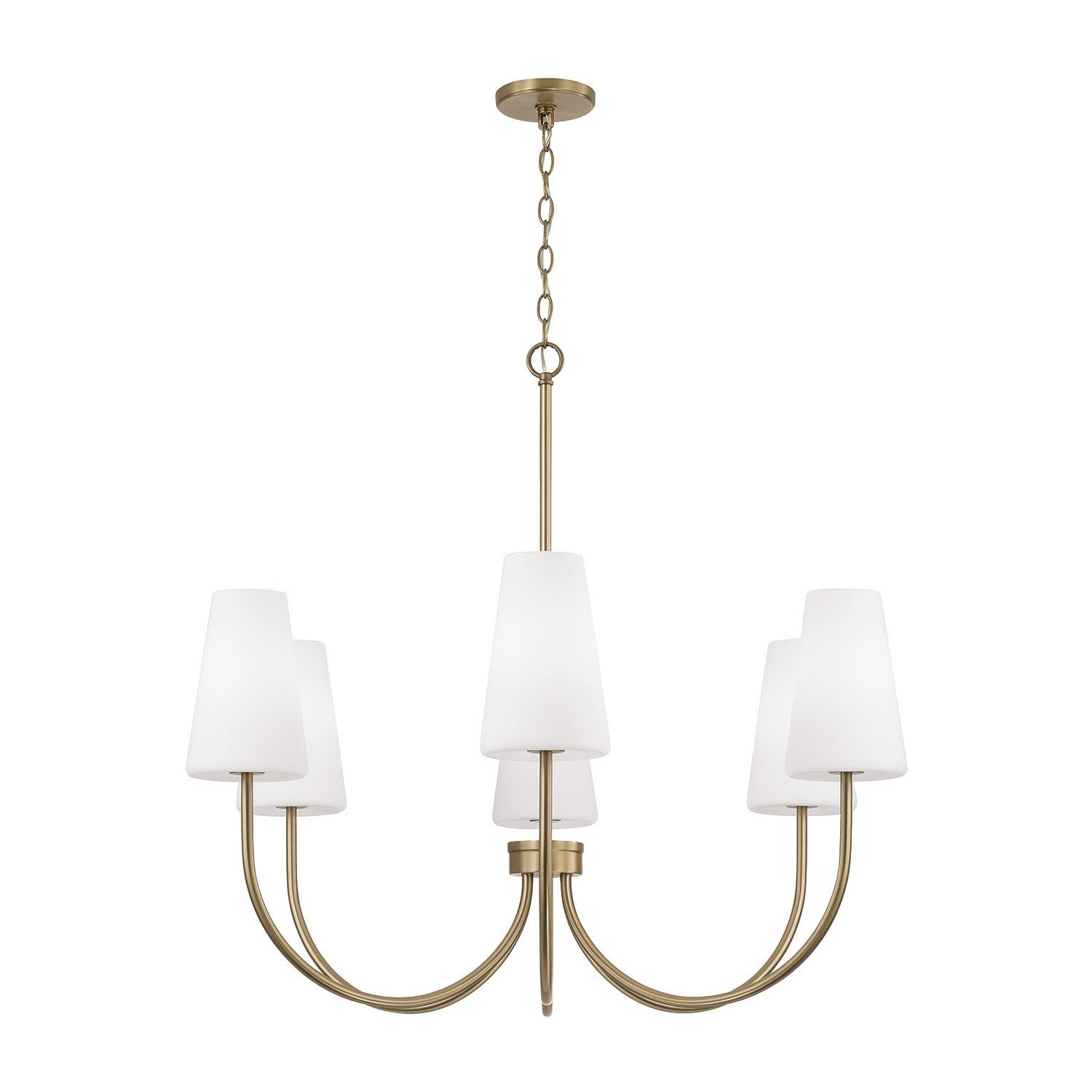 Capital Lighting - 455261AD-550 - Six Light Chandelier - Averitt - Aged Brass