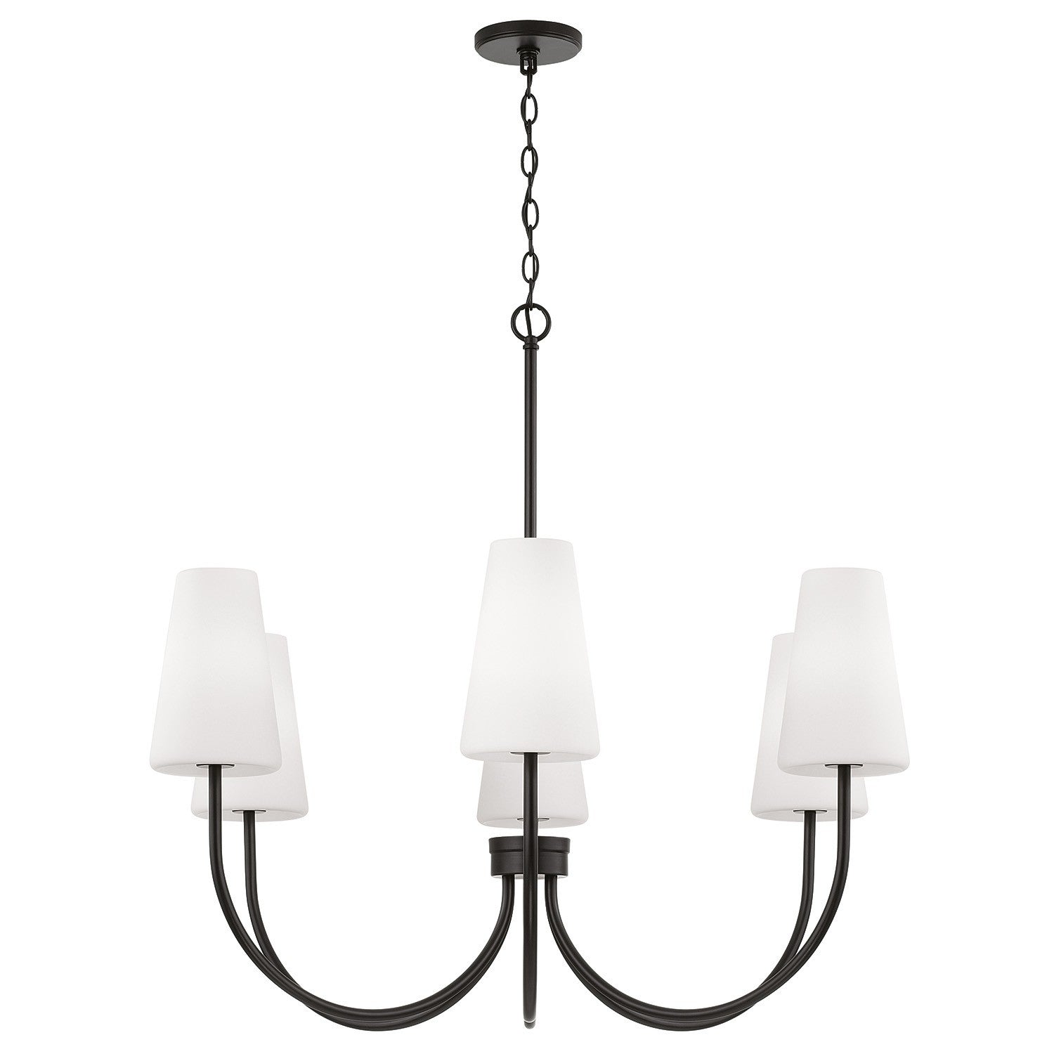 Capital Lighting - 455261MB-550 - Six Light Chandelier - Averitt - Matte Black