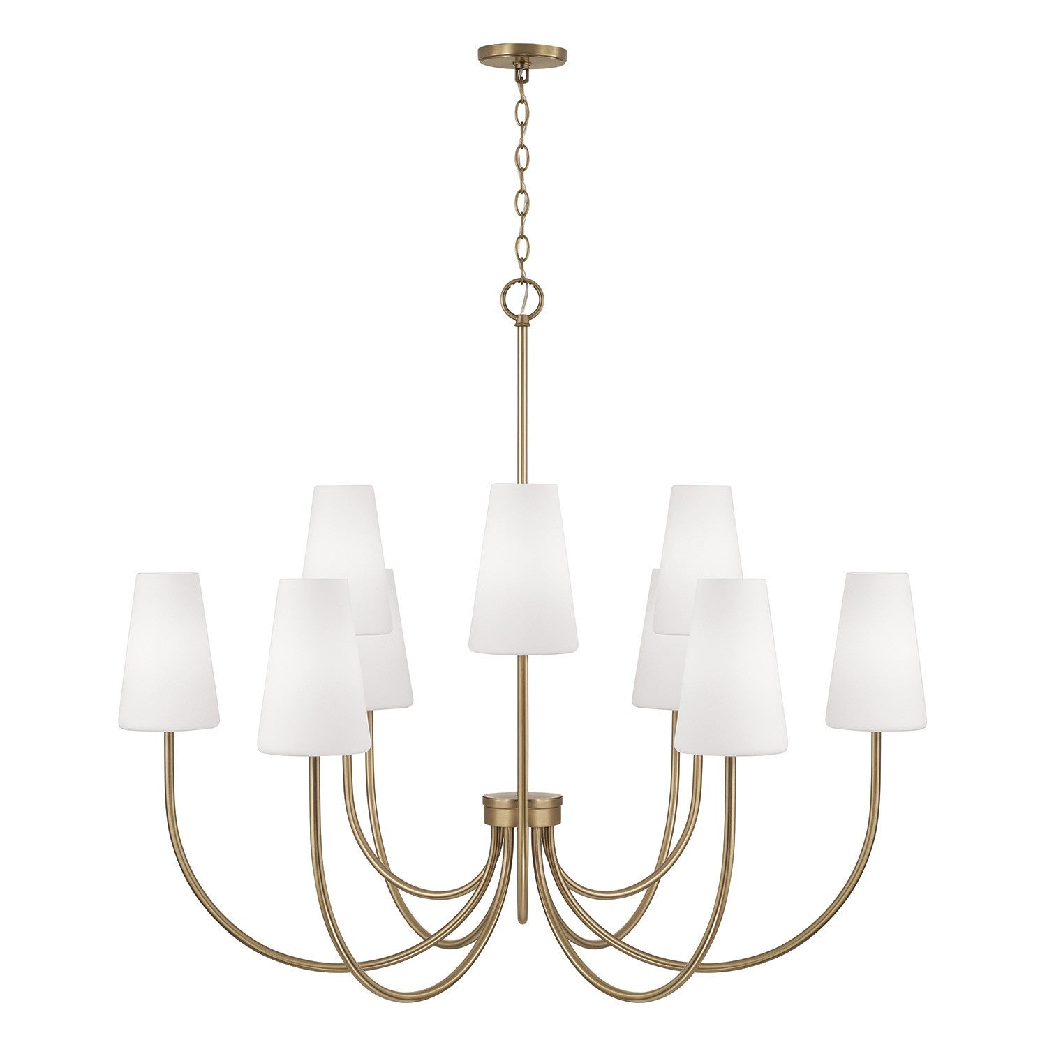 Capital Lighting - 455291AD-550 - Nine Light Chandelier - Averitt - Aged Brass