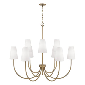 Capital Lighting - 455291AD-550 - Nine Light Chandelier - Averitt - Aged Brass