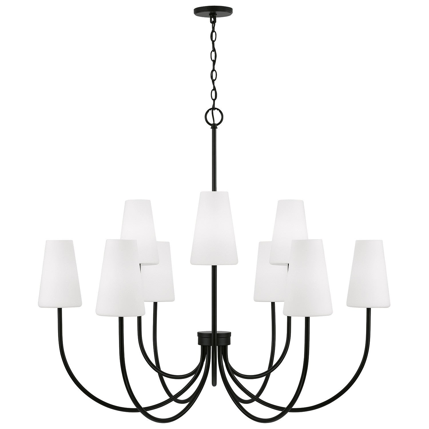 Capital Lighting - 455291MB-550 - Nine Light Chandelier - Averitt - Matte Black