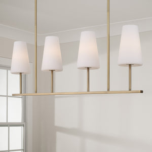 Capital Lighting - 855241AD-550 - Four Light Island Pendant - Averitt - Aged Brass