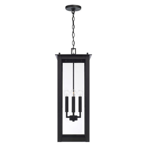 Capital Lighting - 934644BK - Four Light Outdoor Hanging Lantern - Hunt - Black