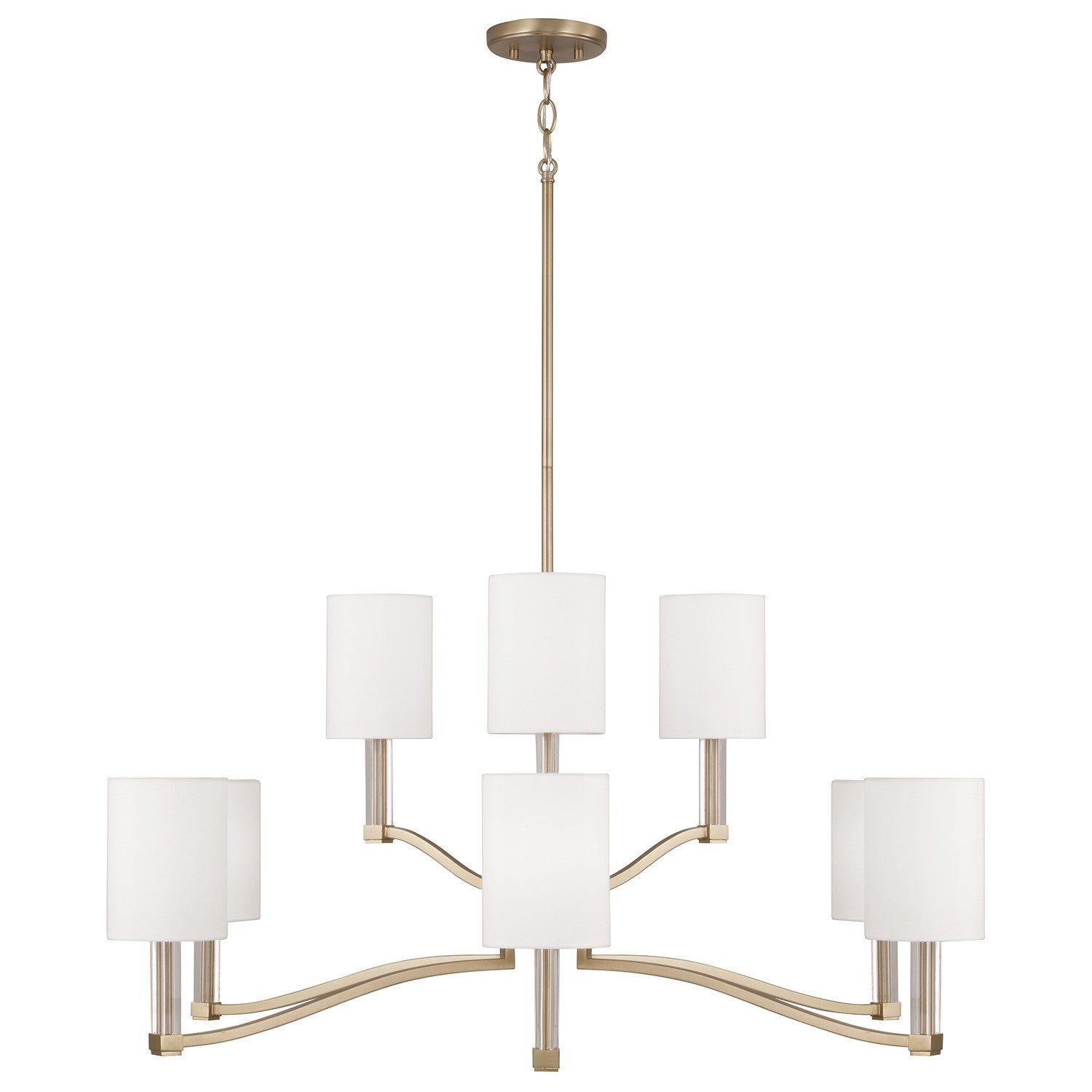 Capital Lighting - 457091MA-715 - Nine Light Chandelier - Ingrid - Matte Brass