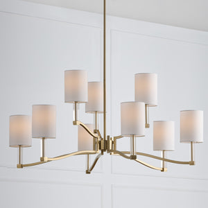 Capital Lighting - 457091MA-715 - Nine Light Chandelier - Ingrid - Matte Brass