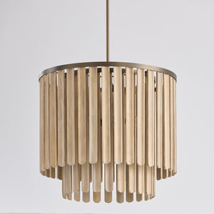 Capital Lighting - 355651DR - Five Light Pendant - Jada - Dark Brass