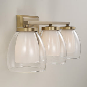 Capital Lighting - 155931AD - Three Light Vanity - Joss - Aged Brass