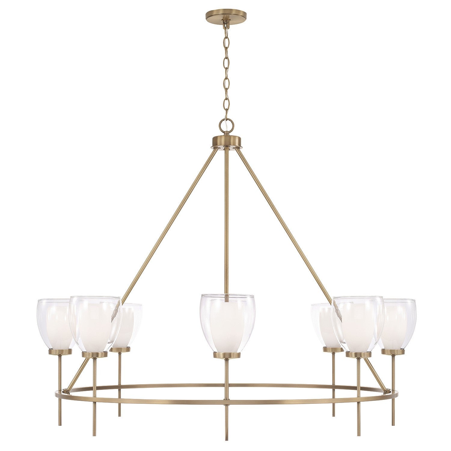 Capital Lighting - 455981AD - Eight Light Chandelier - Joss - Aged Brass