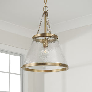 Capital Lighting - 355312AD - One Light Pendant - Landon - Aged Brass