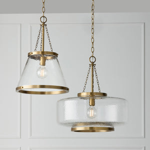 Capital Lighting - 355312AD - One Light Pendant - Landon - Aged Brass