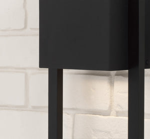 Capital Lighting - 956011BK-GL - One Light Outdoor Wall Lantern - Nate - Oiled Bronze