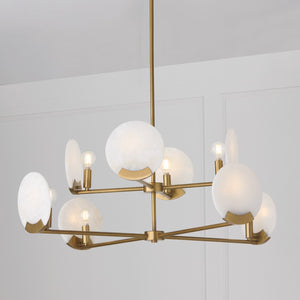 Capital Lighting - 454681AD - Eight Light Chandelier - Oriya - Aged Brass