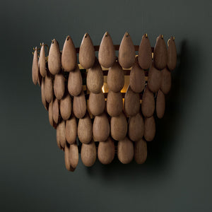 Capital Lighting - 654411LW - One Light Wall Sconce - Ravi - Light Wood and Patinaed Brass