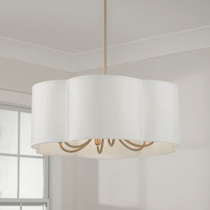 Capital Lighting - 356461MA - Six Light Pendant - Sabine - Matte Brass