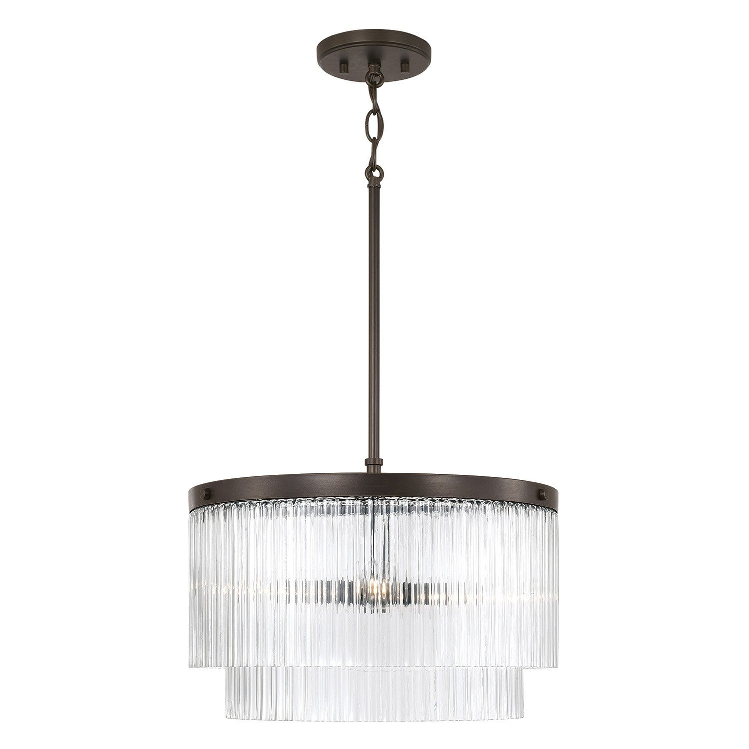 Capital Lighting - 356231OR - Three Light Pendant - Vaughn - Oil Rubbed Bronze