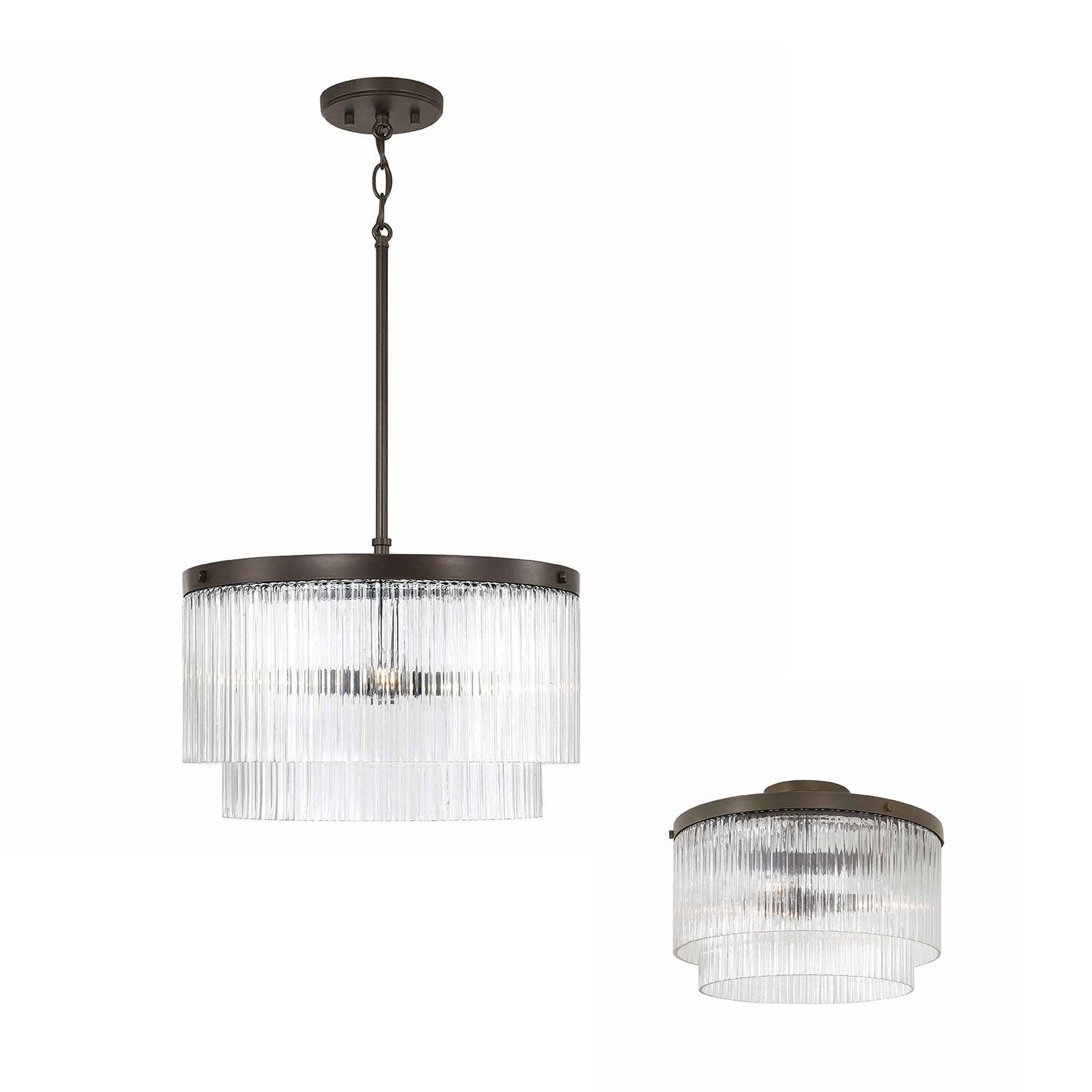 Capital Lighting - 356231OR - Three Light Pendant - Vaughn - Oil Rubbed Bronze
