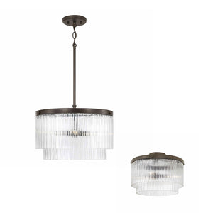 Capital Lighting - 356231OR - Three Light Pendant - Vaughn - Oil Rubbed Bronze