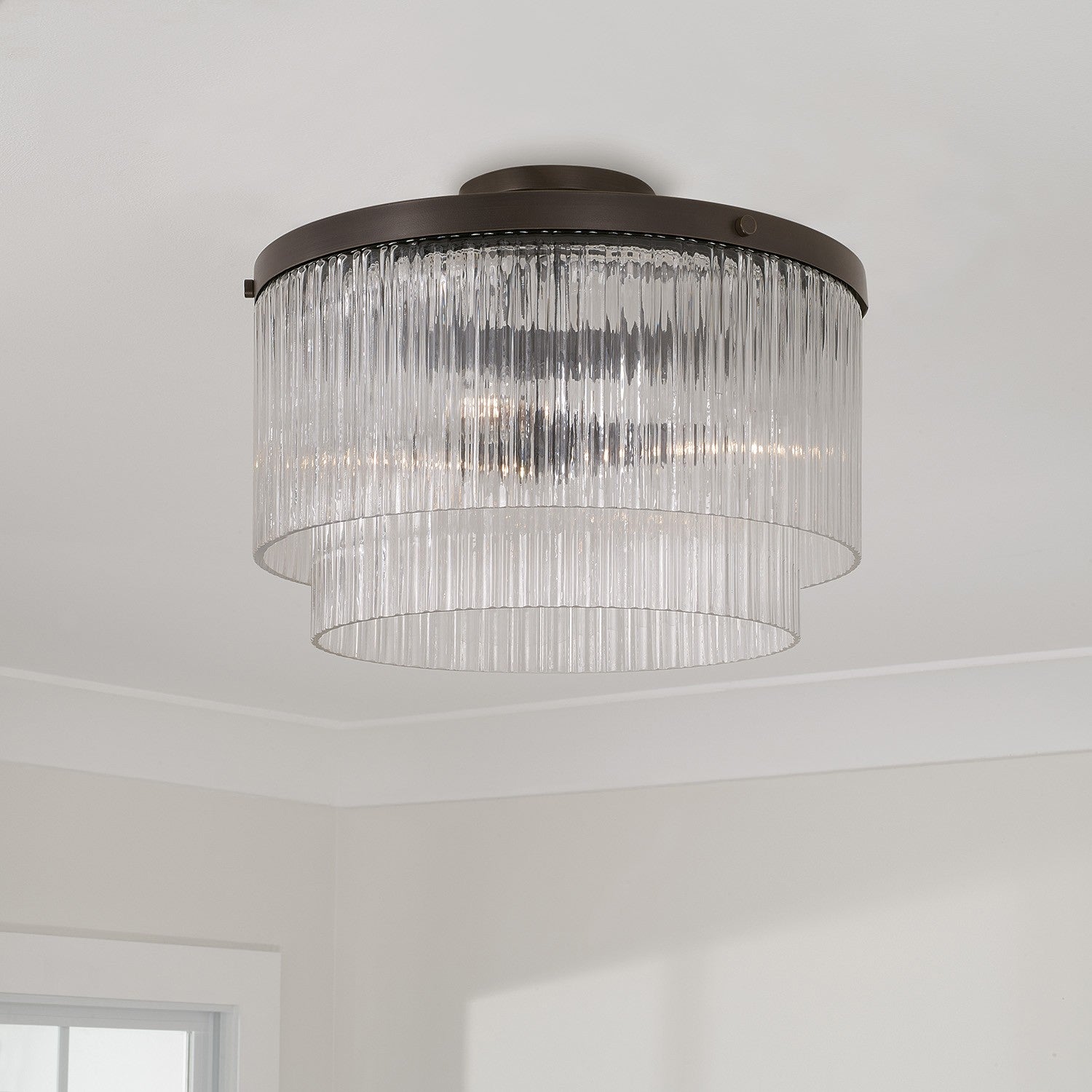 Capital Lighting - 356231OR - Three Light Pendant - Vaughn - Oil Rubbed Bronze