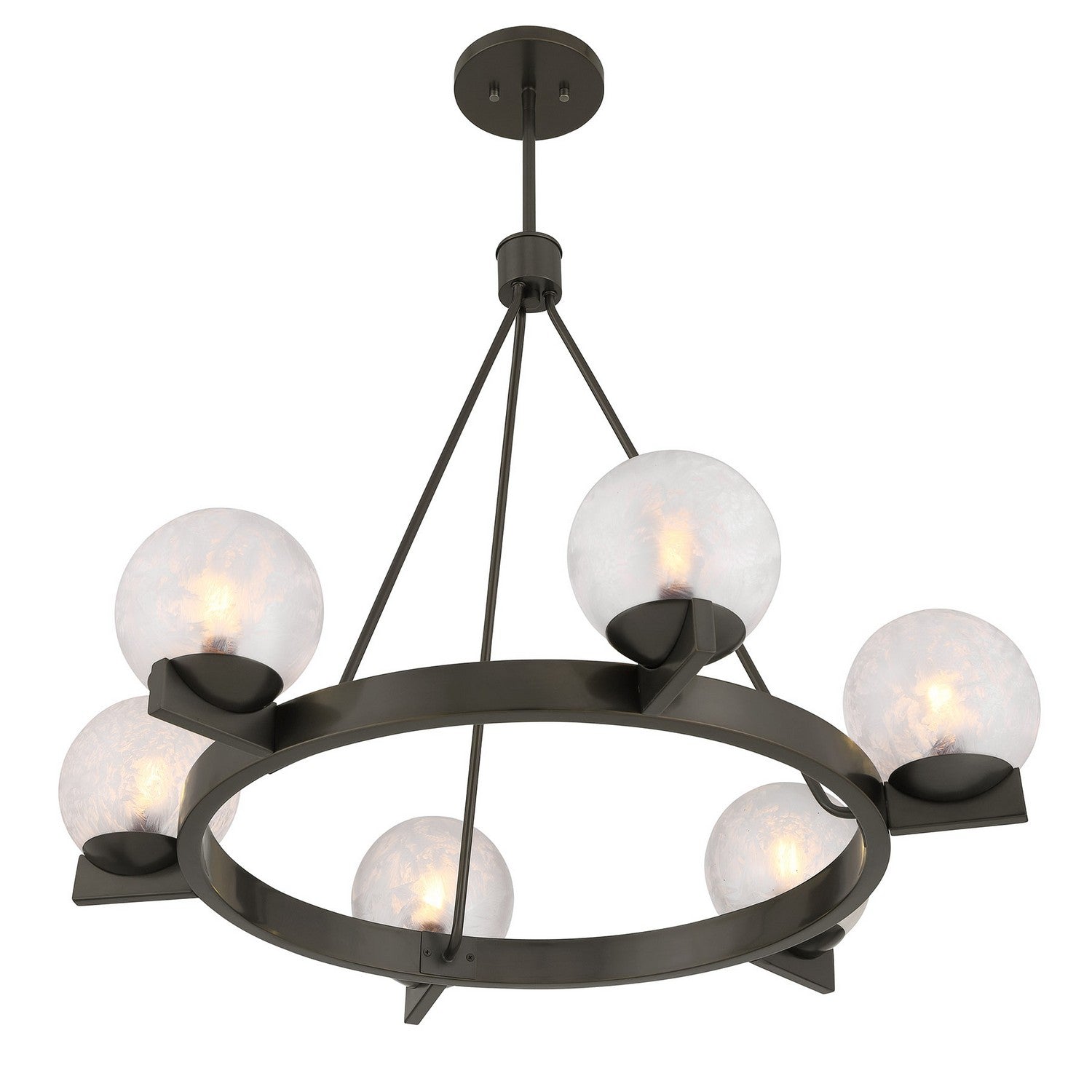 Savoy House - 1-1014-6-15 - Six Light Chandelier - Darien - Mediterranean Bronze