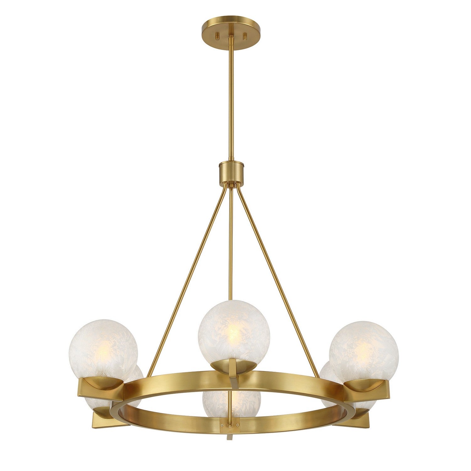 Savoy House - 1-1014-6-322 - Six Light Chandelier - Darien - Warm Brass