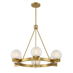 Savoy House - 1-1014-6-322 - Six Light Chandelier - Darien - Warm Brass