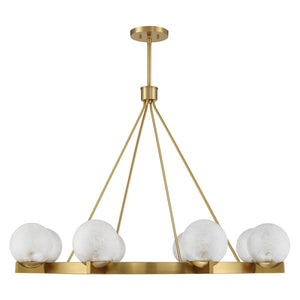 Savoy House - 1-1015-8-322 - Eight Light Chandelier - Darien - Warm Brass