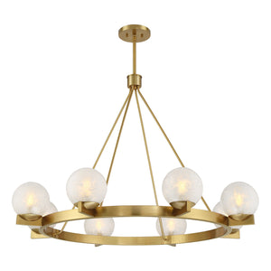 Savoy House - 1-1015-8-322 - Eight Light Chandelier - Darien - Warm Brass