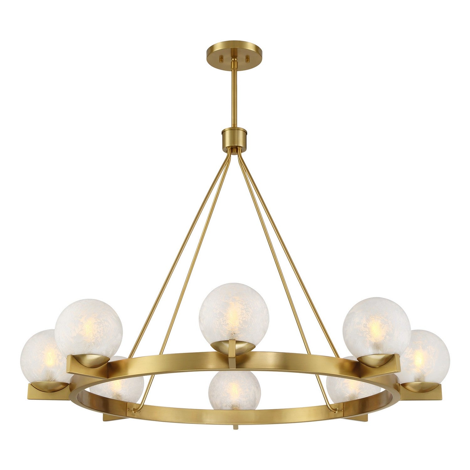 Savoy House - 1-1015-8-322 - Eight Light Chandelier - Darien - Warm Brass