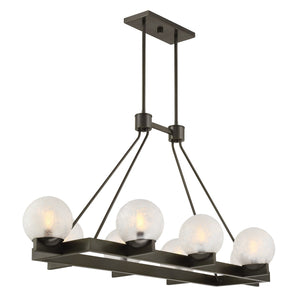 Savoy House - 1-1016-8-15 - Eight Light Linear Chandelier - Darien - Mediterranean Bronze