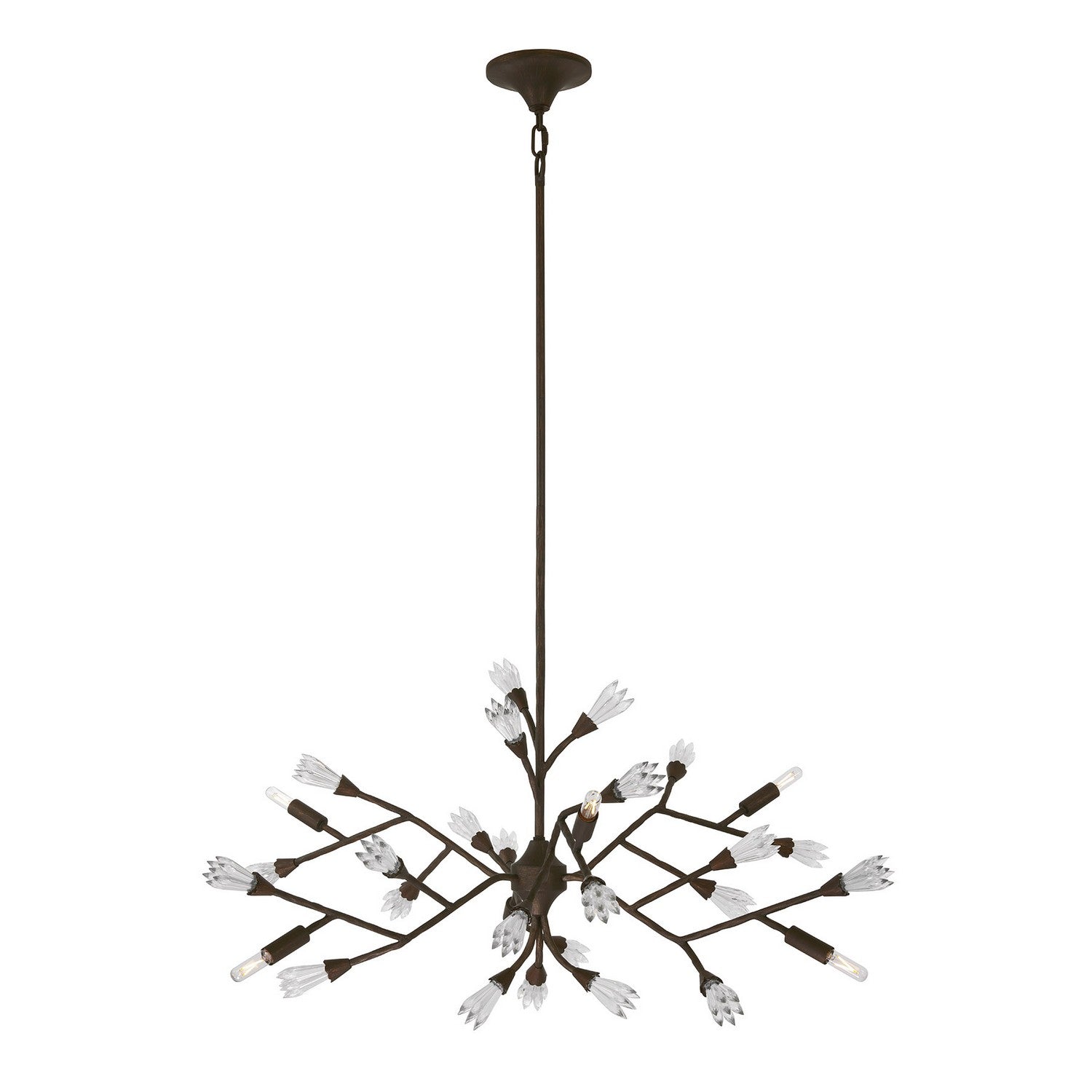 Savoy House - 1-2168-6-105 - Six Light Chandelier - Malinda - Bark