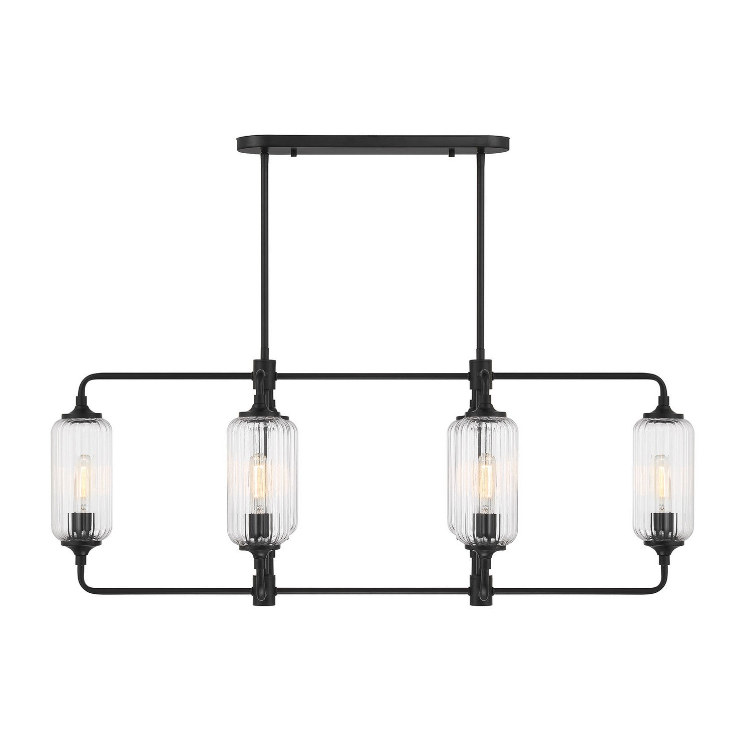 Savoy House - 1-3026-6-89 - Six Light Linear Chandelier - Holton - Matte Black