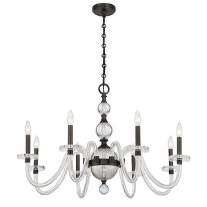 Savoy House - 1-4278-8-15 - Eight Light Chandelier - Aragon - Mediterranean Bronze