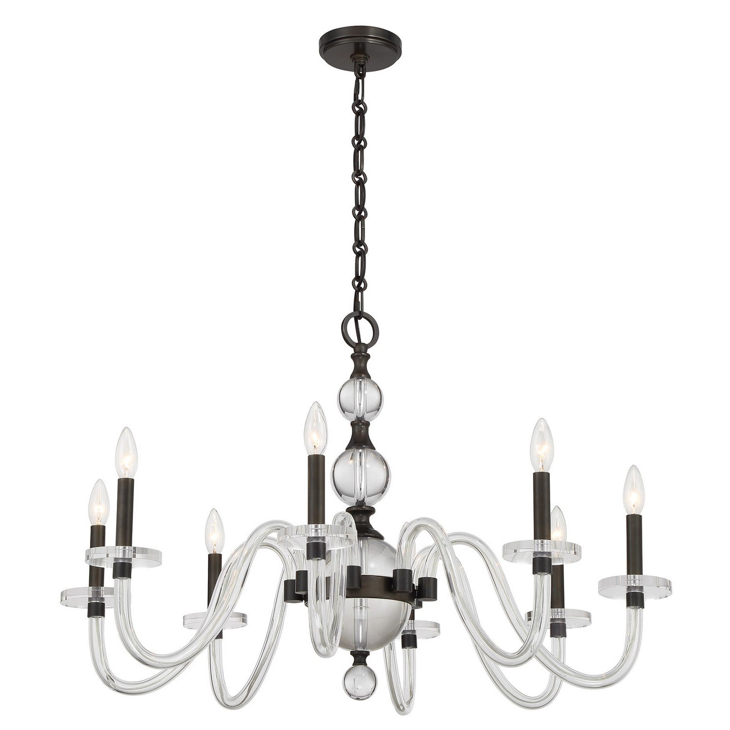 Savoy House - 1-4278-8-15 - Eight Light Chandelier - Aragon - Mediterranean Bronze