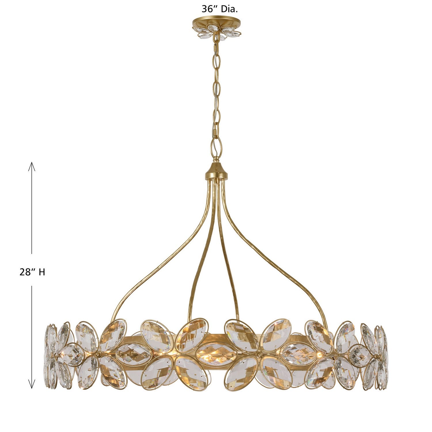 Savoy House - 1-4528-14-221 - 14 Light Chandelier - Marbella - Gold Shimmer