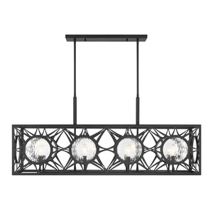 Savoy House - 1-5066-8-89 - Eight Light Linear Chandelier - Balfour - Matte Black