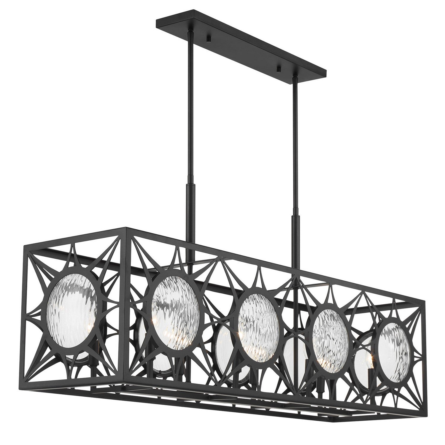 Savoy House - 1-5066-8-89 - Eight Light Linear Chandelier - Balfour - Matte Black