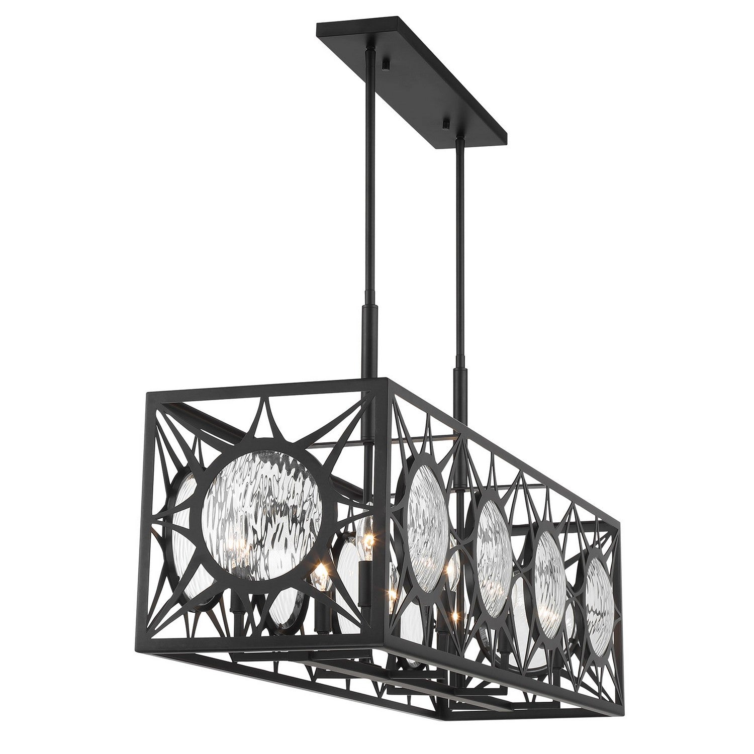 Savoy House - 1-5066-8-89 - Eight Light Linear Chandelier - Balfour - Matte Black