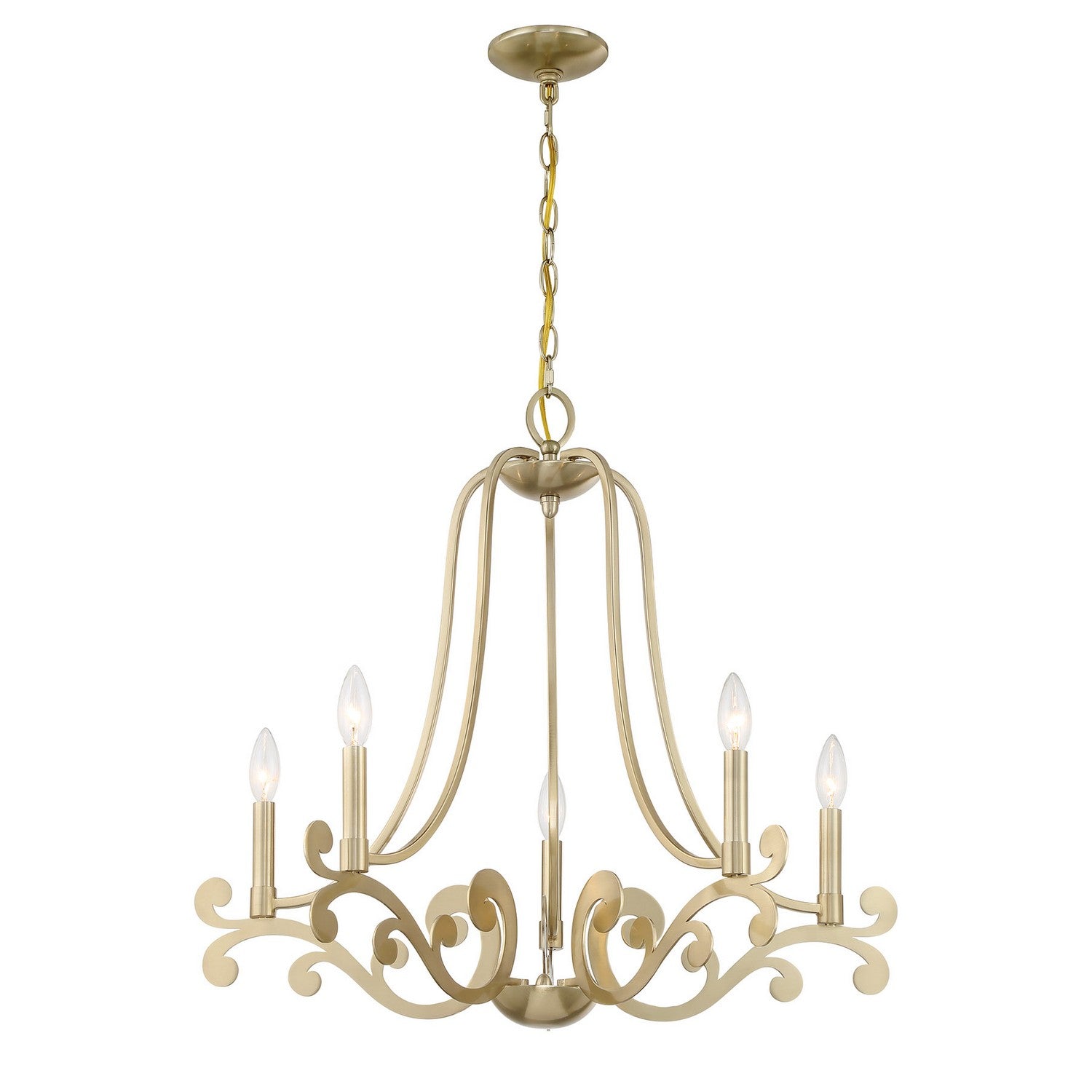 Savoy House - 1-6096-5-127 - Five Light Chandelier - Lombard - Noble Brass